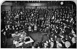 Een lezing aan de Royal Institution, Londen, ca. 1903 door Unbekannt