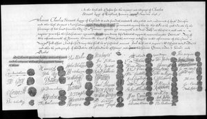 Een brief met betrekking tot Charles Stuart, Bonnie Prince Charlie, 18e eeuw door Unbekannt