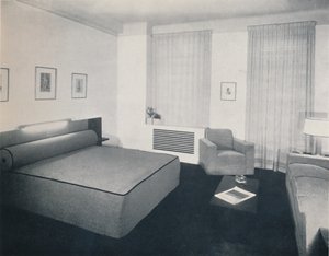 Een mannenkamer ontworpen door Robert Heller Inc., New York, 1936 door Unbekannt