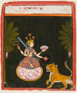 Een pagina uit een Devi-serie, c. 1660