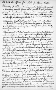 Een pagina uit het dagboek van John Newton, 1750-1754, 1965 door Unbekannt