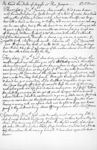Een pagina uit het dagboek van John Newton, 1750-1754 door Unbekannt