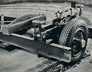 Een roadsterband onder test, 1937 door Unbekannt