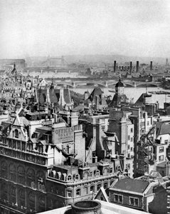 Een uitzicht zuidoostwaarts vanaf Bush House tot aan Blackheath, Londen door Unbekannt
