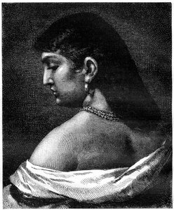 Een vrouw uit Trastevere, Rome, Italië, 19e eeuw