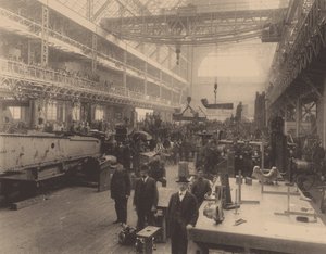 Een werkplaats van de Putilov-fabriek