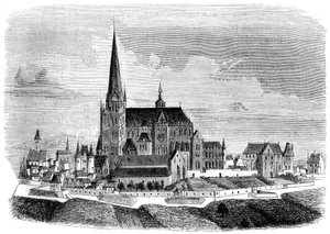 Abdij van Saint-Denis, eind 16e eeuw 1849 door Unbekannt