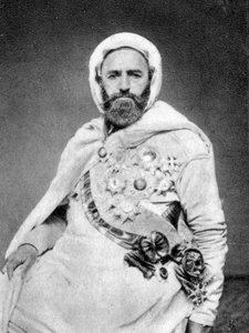 Abd al-Qadir, Algerijnse soefi en politieke en militaire leider, 1875 door Unbekannt