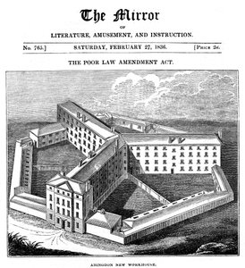 Abingdon Werkhuis, Oxfordshire, gebouwd voor de Abingdon Union, 1836