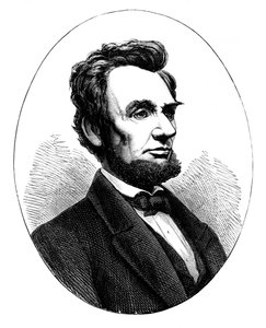 Abraham Lincoln 1809-1865, Amerikaanse president door Unbekannt