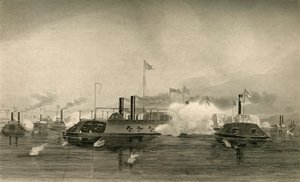 Actie van de kanonneerboten bij Memphis, 1878