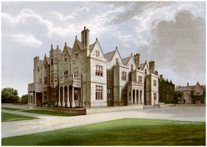 Acton Reynald Hall, Shropshire, huis van Baronet Corbet, c1880 door Unbekannt