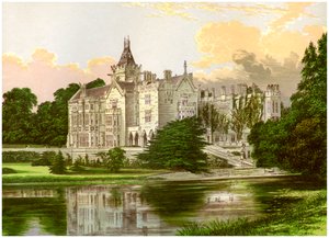 Adare Manor, County Limerick, Ierland, huis van de Graaf van Dunraven, ca. 1880 door Unbekannt