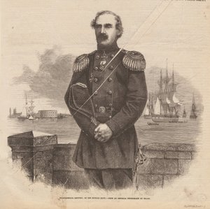 Admiraal Stepan Stepanovich Lesovsky 1816-1866, 1863 door Unbekannt