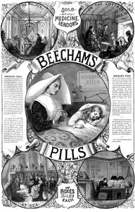 Advertentie voor Beechams Pills, 1887