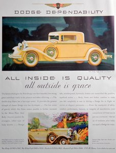 Advertentie voor Dodge-auto