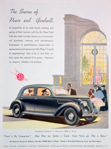 Advertentie voor Ford motorauto