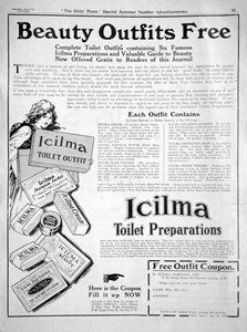 Advertentie voor Icilma toiletartikelen door Unbekannt