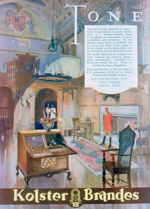 Advertentie voor Kolster Brandes radio grammofoons, 1930