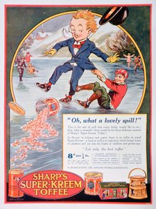 Advertentie voor Sharps Super-Kreem Toffee, 1923 door Unbekannt