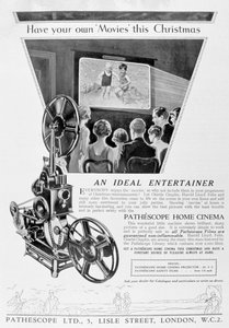 Advertentie voor de Pathescope Thuisbioscoop, 1928 door Unbekannt