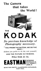 Advertentie voor Kodak-camera