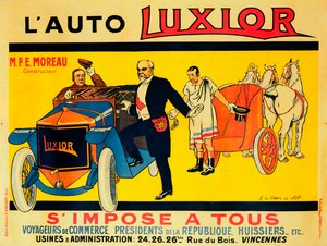 Advertentie voor Luxior auto