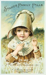 Advertentie voor Shaker Family Pills, 1891 door Unbekannt