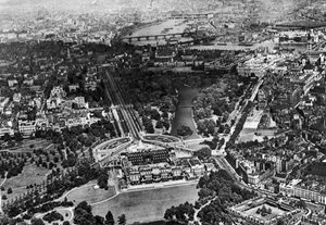 Luchtfoto van Buckingham Palace, Londen, 1926-1927 door Unbekannt