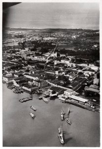 Luchtfoto van Natal, Zuid-Afrika, vanuit een Zeppelin, 1930 1933 door Unbekannt