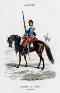 Afrikaans Licht Paard, Frans Leger in Algerije door Unbekannt