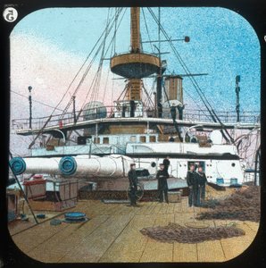 Na Barbette -- H.M.S. Revenger, c1900 door Unbekannt