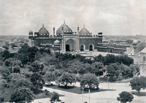 Agra. De Jumma Musjid, ca. 1910 door Unbekannt
