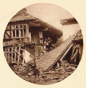 Schade door luchtaanval in Croydon, 1915-1935