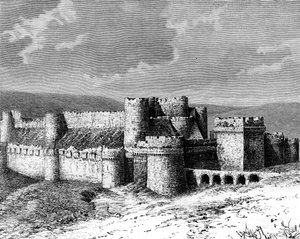 Kasteel Al Karak door Unbekannt