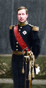 Albert I, koning der Belgen van 1909, in militair uniform, 1875-1934 door Unbekannt