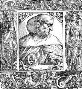 Albertus Magnus ca. 1200-1280, Duits geboren Dominicaanse monnik, 16e eeuw door Unbekannt