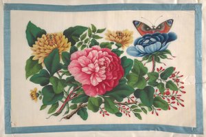 Album met twaalf schilderijen van bloemen, 19e eeuw