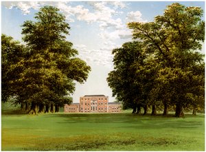 Aldby Park, Yorkshire, huis van de familie Darley, ca. 1880 door Unbekannt