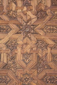 Alhambra - Deur in Nasrid Paleizen, Granada, Spanje door Unbekannt