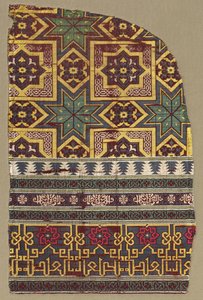 Alhambra hangfragment met versierde banden door Unbekannt
