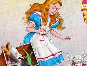 Alice werd weer groter, ca. 1900 door Unbekannt