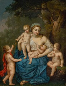 Allegorie van het moederschap door Unbekannt