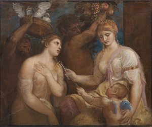 Allegorie van Venus en Cupido, c. 1600 door Unbekannt