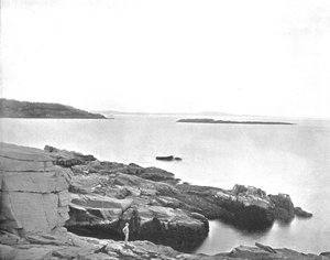Langs de kust, Bar Harbor, Maine, VS, ca. 1900