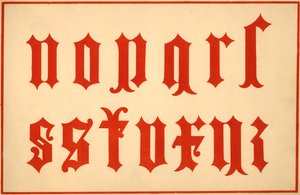 Alfabet, archaïsche letters, kleine letters door Unbekannt