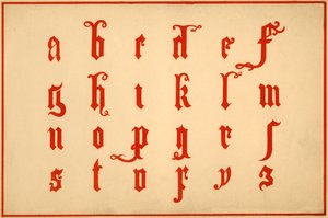 Alfabet, letters a-z, kleine letters