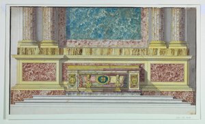 Altaar Mensa voor de Borghese Kapel, Santa Maria Maggiore, Rome door Unbekannt