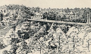 Alum Chine Hangbrug, 1929 door Unbekannt