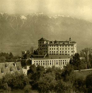 Kasteel Ambras, Innsbruck, Tirol, Oostenrijk, ca. 1935 door Unbekannt